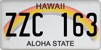 HI license plate ZZC163