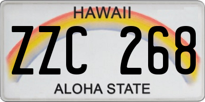HI license plate ZZC268