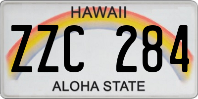 HI license plate ZZC284