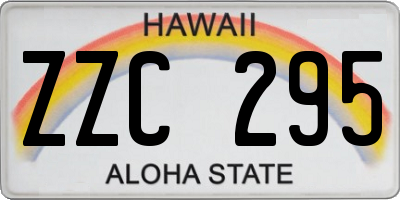 HI license plate ZZC295