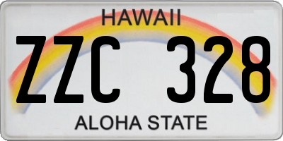 HI license plate ZZC328