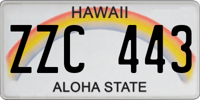 HI license plate ZZC443