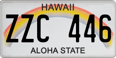 HI license plate ZZC446