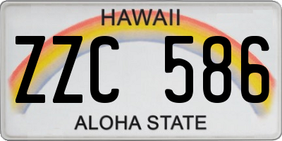 HI license plate ZZC586