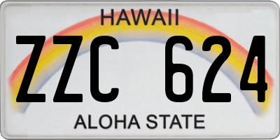 HI license plate ZZC624