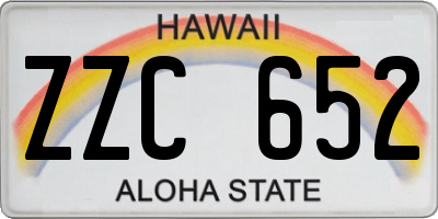 HI license plate ZZC652