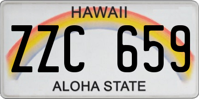 HI license plate ZZC659