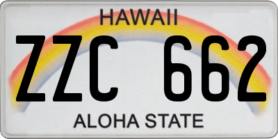 HI license plate ZZC662
