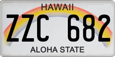 HI license plate ZZC682