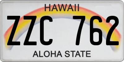 HI license plate ZZC762