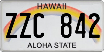 HI license plate ZZC842