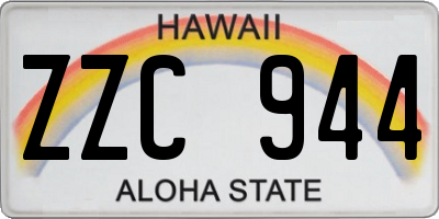 HI license plate ZZC944