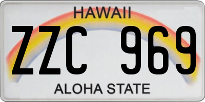 HI license plate ZZC969