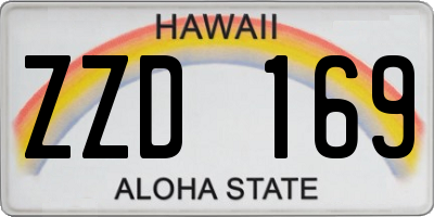 HI license plate ZZD169