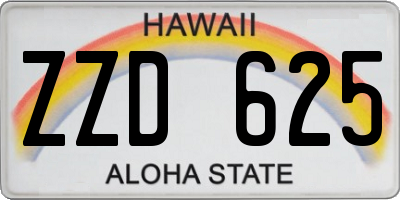 HI license plate ZZD625