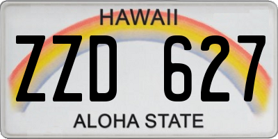 HI license plate ZZD627