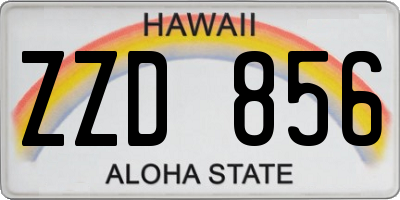 HI license plate ZZD856