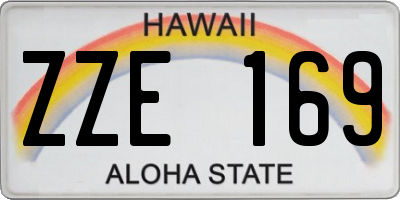 HI license plate ZZE169