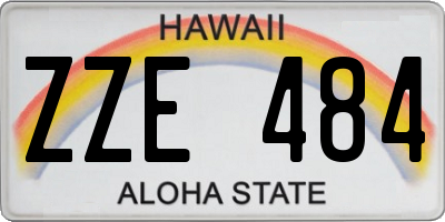 HI license plate ZZE484