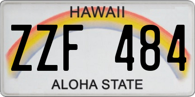 HI license plate ZZF484
