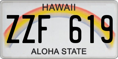 HI license plate ZZF619