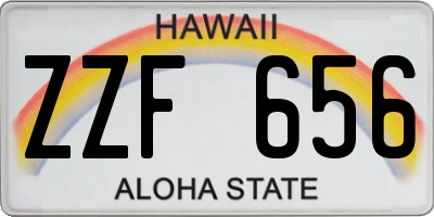 HI license plate ZZF656
