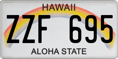 HI license plate ZZF695