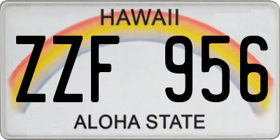 HI license plate ZZF956