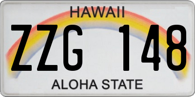 HI license plate ZZG148