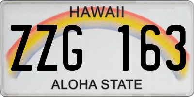 HI license plate ZZG163