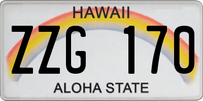 HI license plate ZZG170