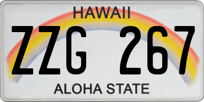 HI license plate ZZG267