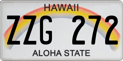 HI license plate ZZG272