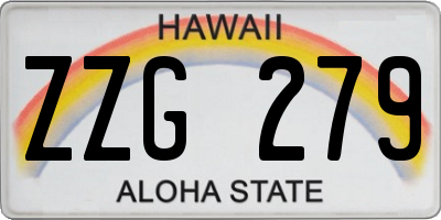 HI license plate ZZG279