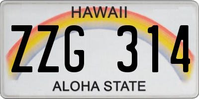 HI license plate ZZG314