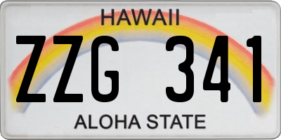 HI license plate ZZG341