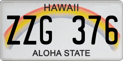 HI license plate ZZG376