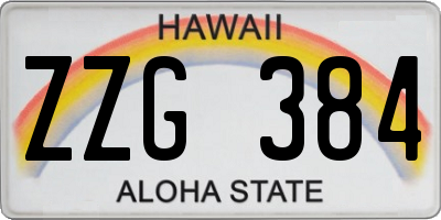HI license plate ZZG384