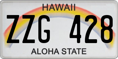 HI license plate ZZG428