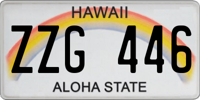 HI license plate ZZG446