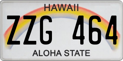 HI license plate ZZG464