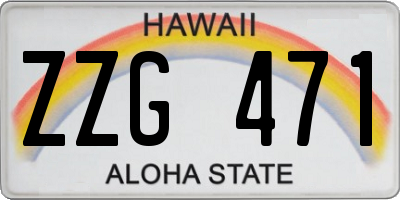 HI license plate ZZG471