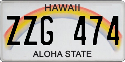 HI license plate ZZG474