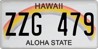 HI license plate ZZG479