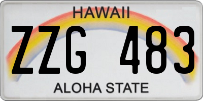 HI license plate ZZG483