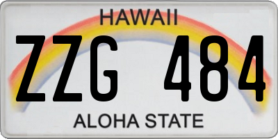 HI license plate ZZG484