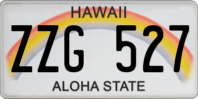 HI license plate ZZG527