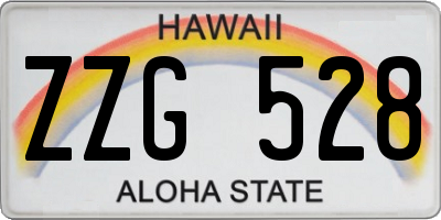 HI license plate ZZG528