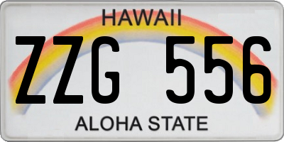 HI license plate ZZG556