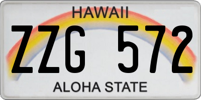 HI license plate ZZG572